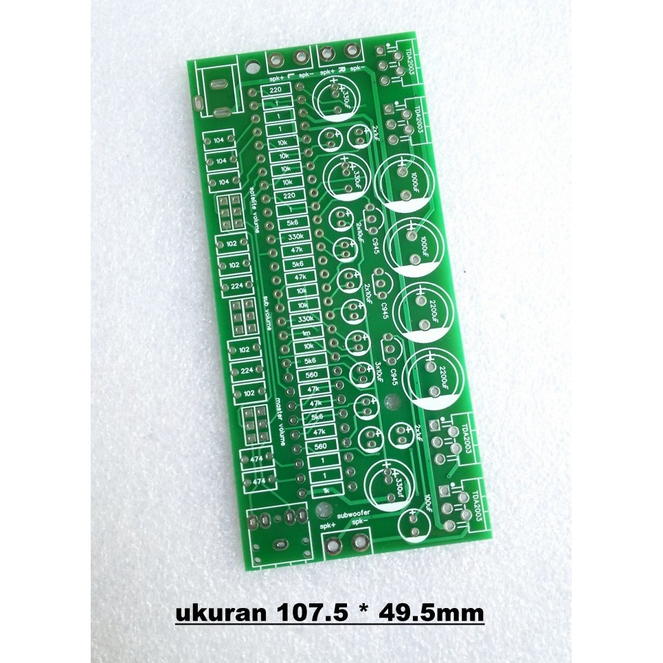 PCB TDA2003 2.1 10 Watt Plus Subwoofer 18 Watt Power Amplifier Part And Tool