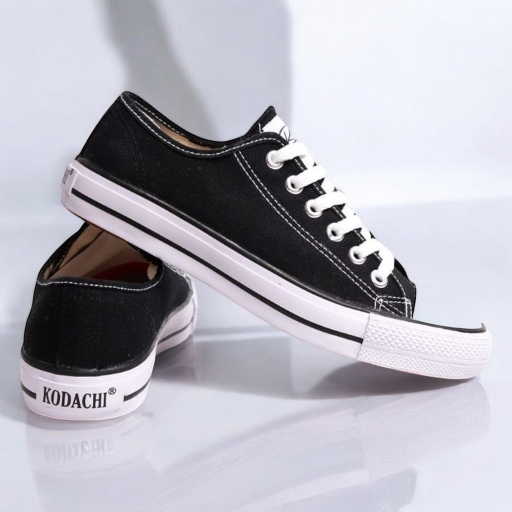 Kodachi 902 Sepatu Kets Pria Sepatu Kuliah Cowok Hitam Putih