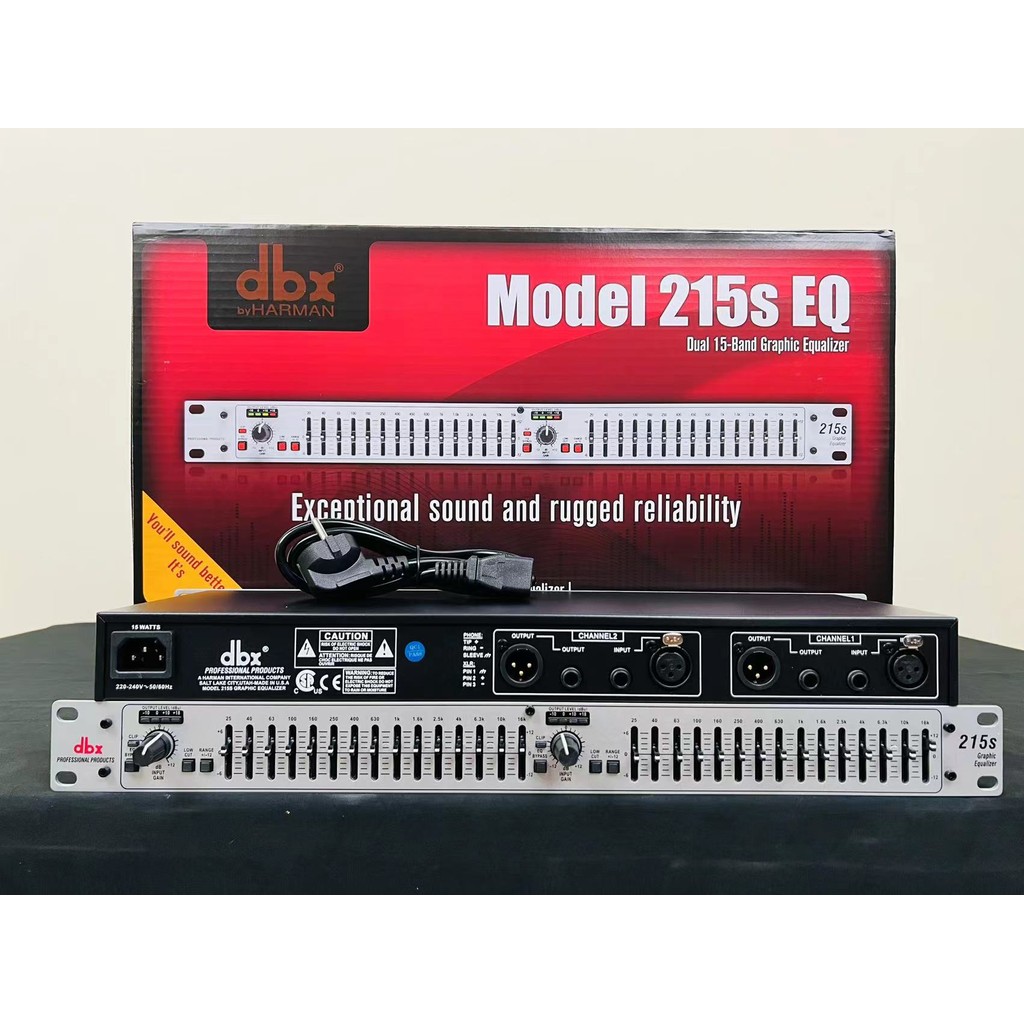 EQUALIZER DBX 215S / DBX 215S / DBX 215s  / DBX 215s   ( 2 x 15 Channel ) Silver