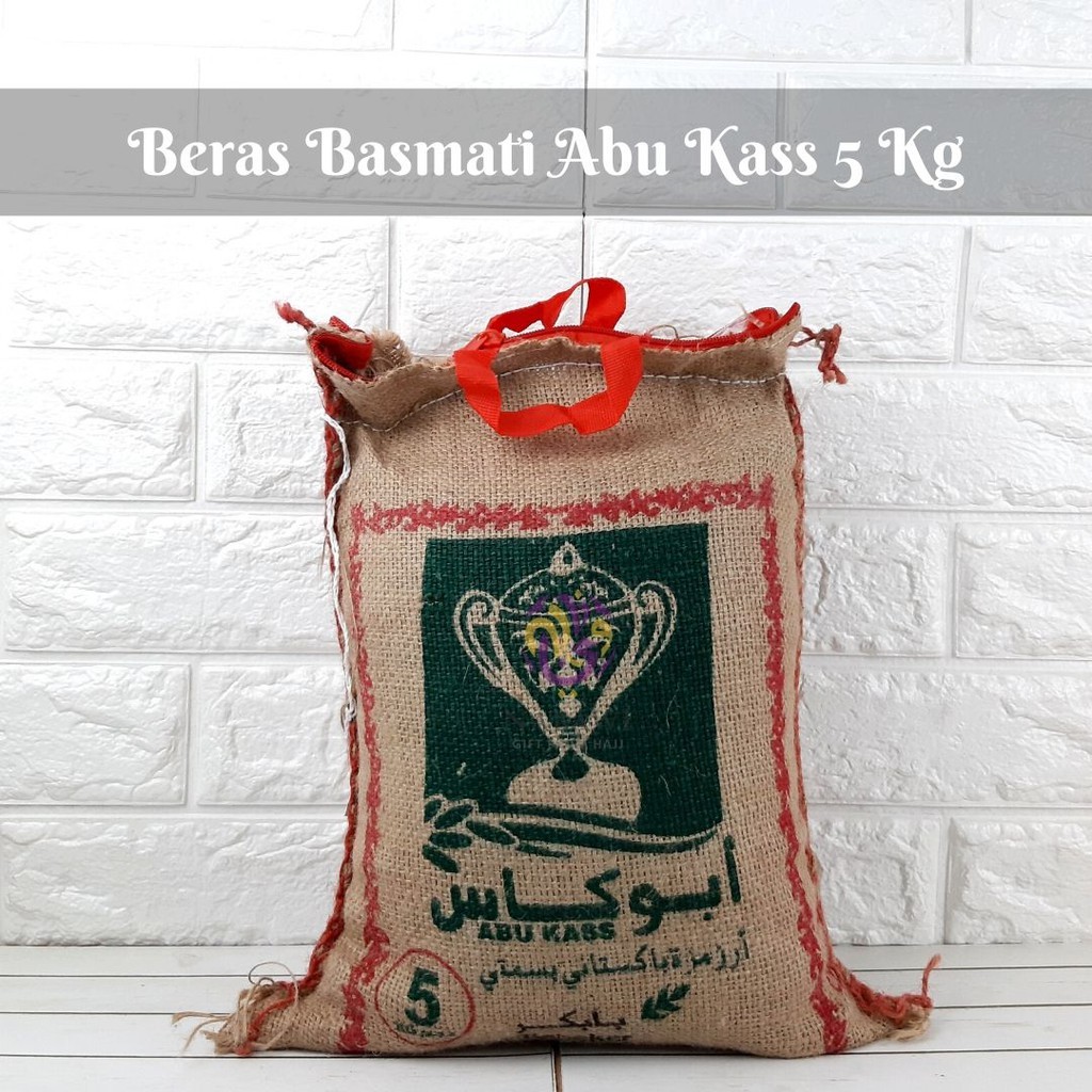 

Beras Basmati Abu Kass Asli Arab Basmati Rice Kemasan 5 Kg Nabawi Jombang
