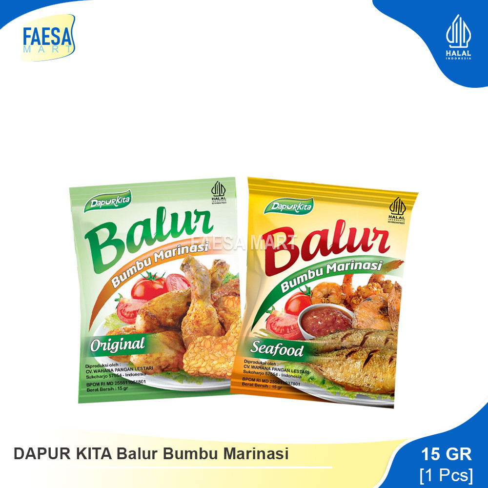 

DAPUR KITA Balur Bumbu Marinasi 15gr (1 Pcs)