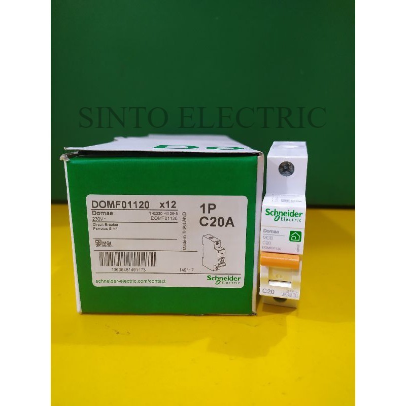 SCHNEIDER MCB 20 A 1 Phase (Miniature Circuit Breaker) 20 Ampere 1 P