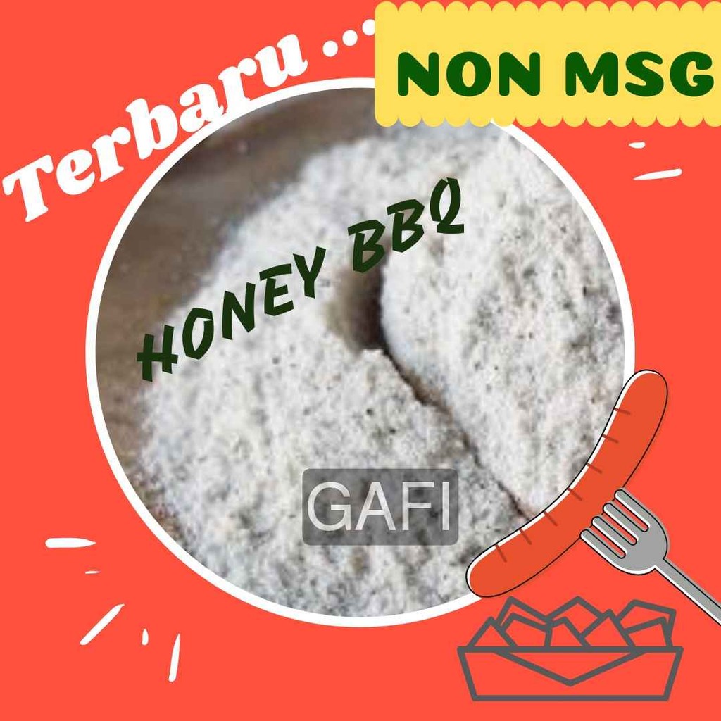 

Bubuk Tabur Rasa bbq madu Non MSG 100Gr Bumbu Masak Serbaguna Halal Barbeque honey Seasoning Powder