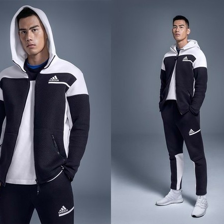 ✨BISA COD✨ -JAKET HOODIE ADIDAS ZNE PULLOVER BLACK | JACKET ADIDAS GRADE  - JOGER WHITE, M
