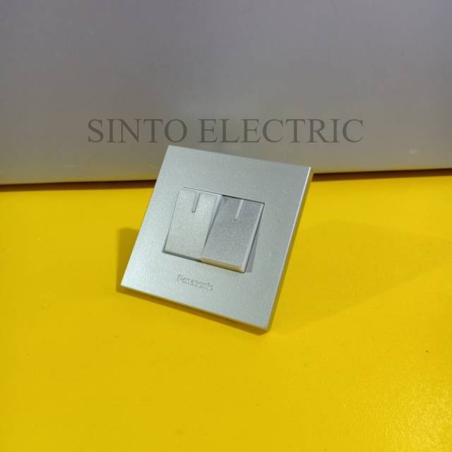 PANASONIC Saklar 2 Gang Style E Silver