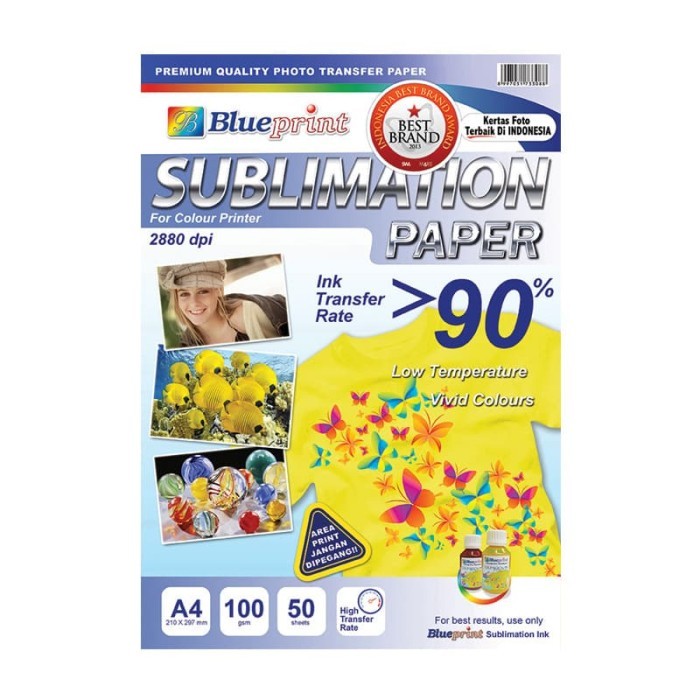 

Blueprint Sublimation Paper - Kertas Sublim A4 Sublimation Paper TSB