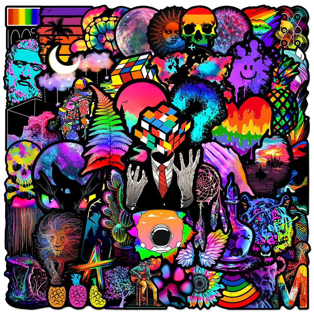 

10/30/50pcs Coloful Art Graffiti Stickers Cool Cartoon Sticker Decoration DIY Phone Case Notebook Laptop Waterproof Decals Toys