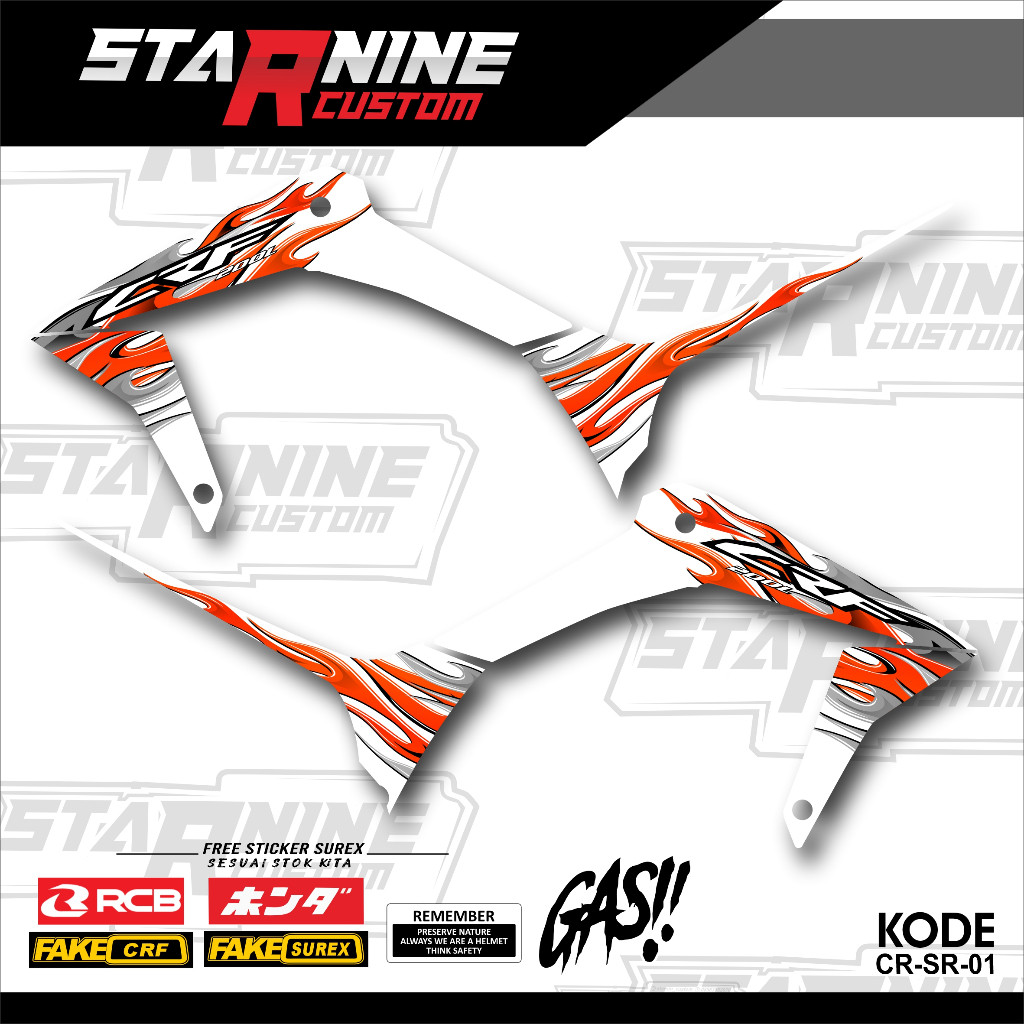 striping crf minimalis sticker crf variasi striping crf keren