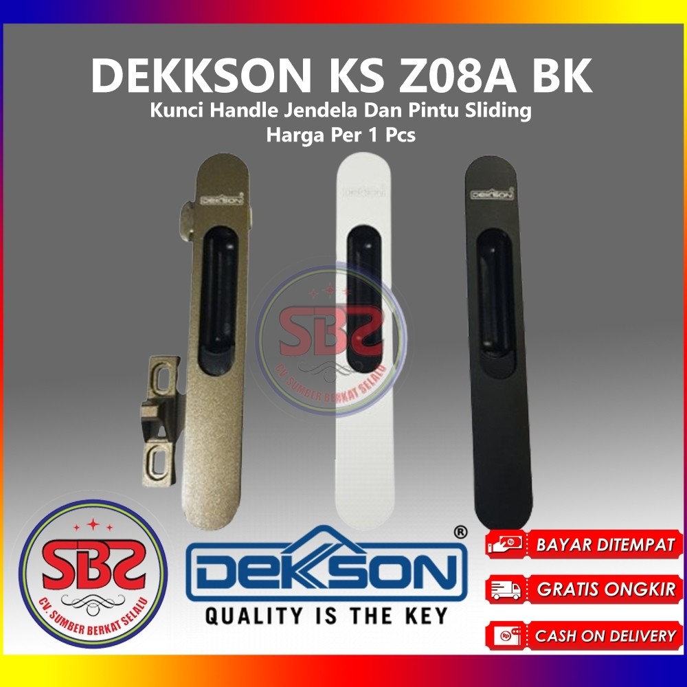 DEKSON Kunci Handle Jendela Dan Pintu Sliding Dekkson KS Z08A BK