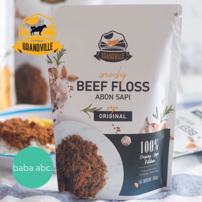 

GRANDVILLE Beef Floss Abon Sapi Chicken Floss Abon Ayam Original Spicy - Sapi Original