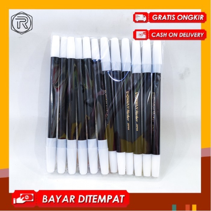 

SPIDOL KECIL, COLORING MARKER, SPIDOL LOS KECIL 1 WARNA SNOWMAN - Hitam