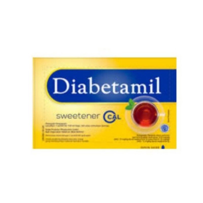 

️YERAH GROSIR DIABETAMIL SWEETENER PEMANIS 1 RENCENG ISI 40SCH