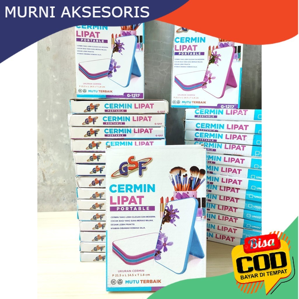 FREE BUBLEWRAP. CERMIN MEJA LIPAT PORTABLE / STANDING BEAUTY MIRROR KACA DUDUK / GANTUNG UNTUK RIAS 