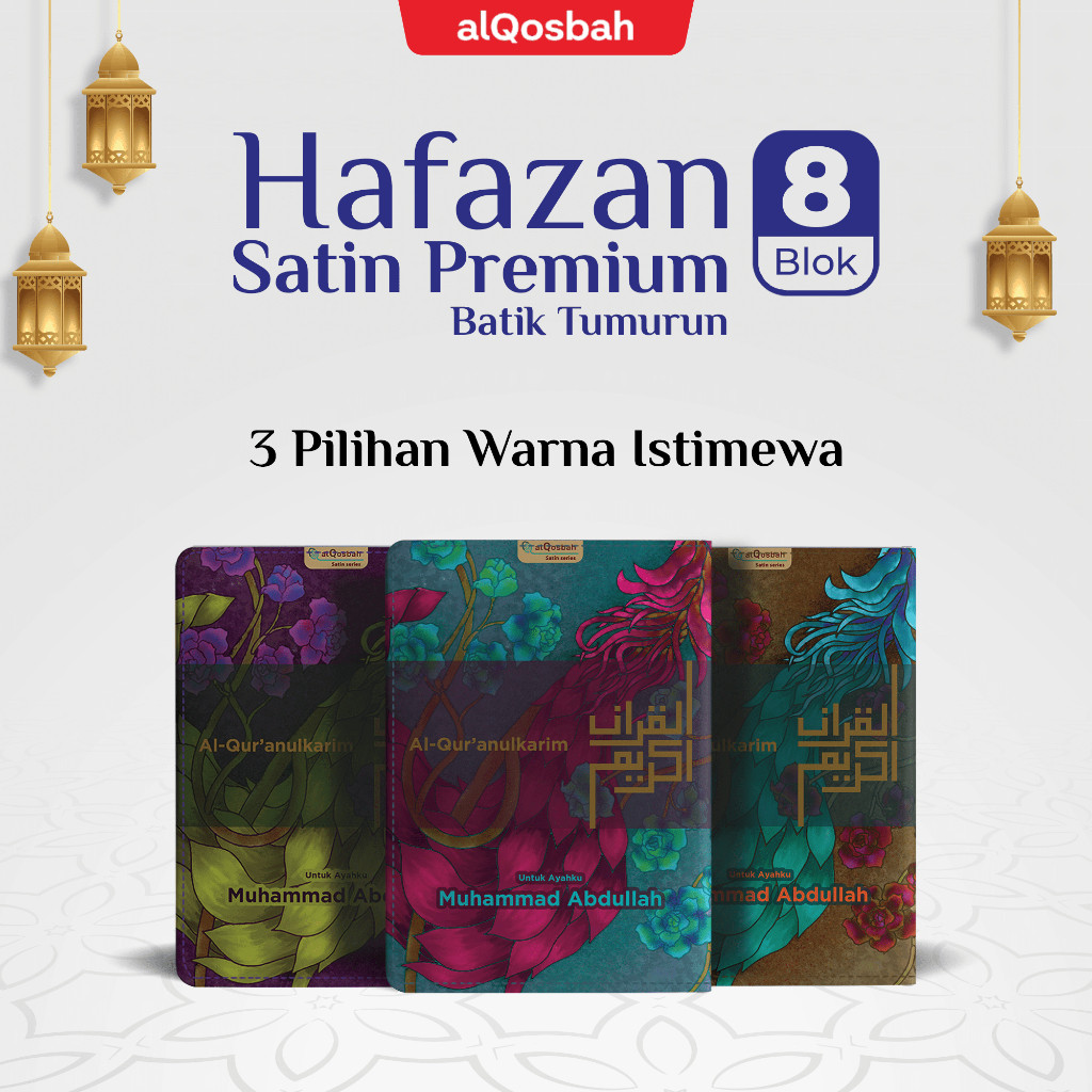 AlQuran Hafalah Hafazan Satin Batik Tumurun | Kain Satin Premium Ukuran A5