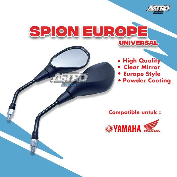 ✨READY✨ -Spion Europe Vario PCX Beat Scoopy Nmax Aerox Lexi Mio M3 Fino Soul GT - Gagang Panjang