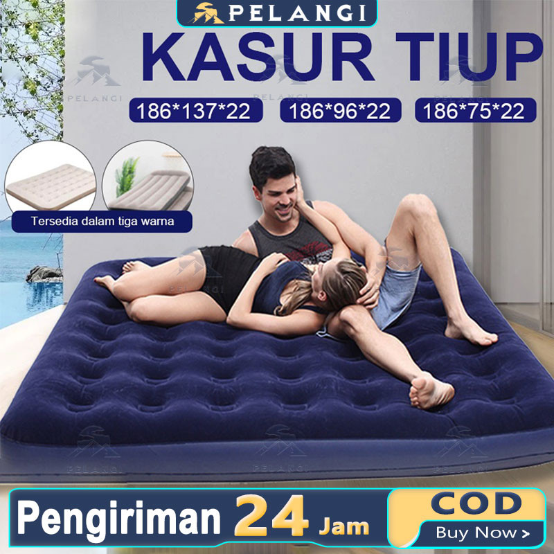 Kasur Angin / Air Bed Double Kasur Angin Bestway + pompa manual Bestway Paket Kasur Angin Double Bir