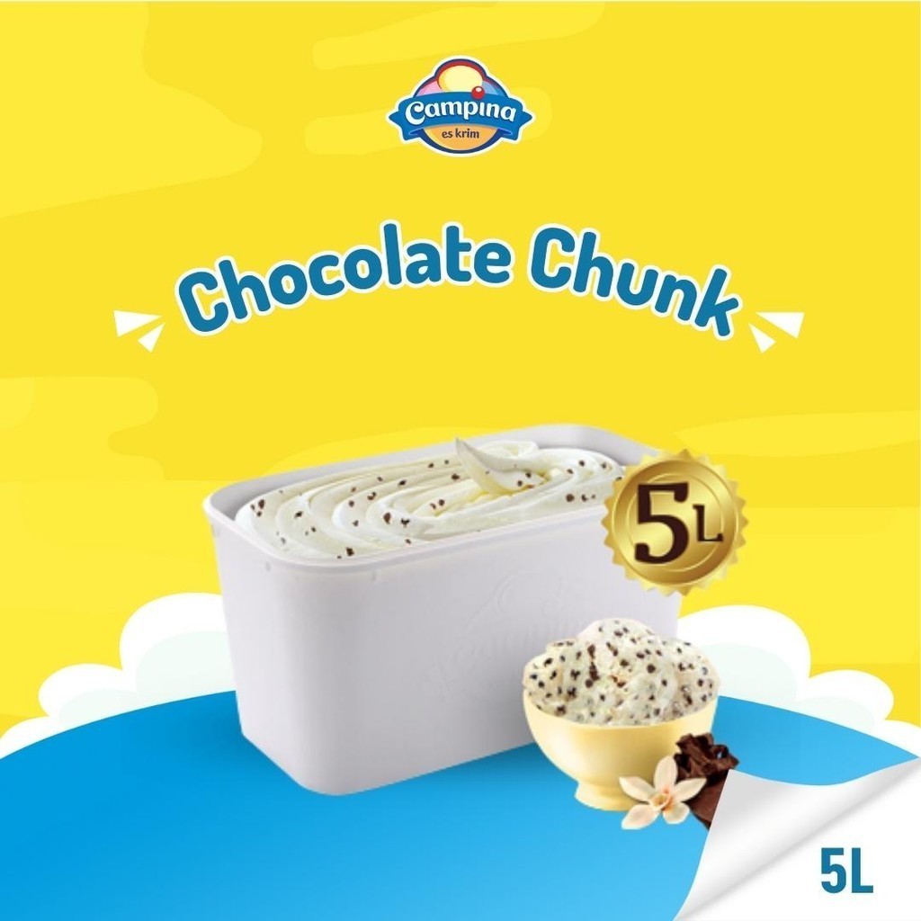 

Campina 5 Liter Chocochunk - Es Krim