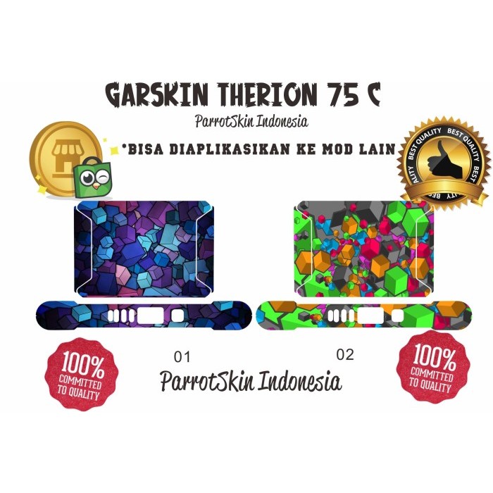 Garskin  Therion 75C  cube edition bisa custom by Urbanite store