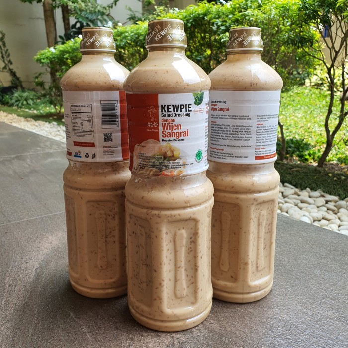 

KEWPIE SALAD DRESSING ROASTED SESAME / WIJEN SANGRAI (Botol 1L)