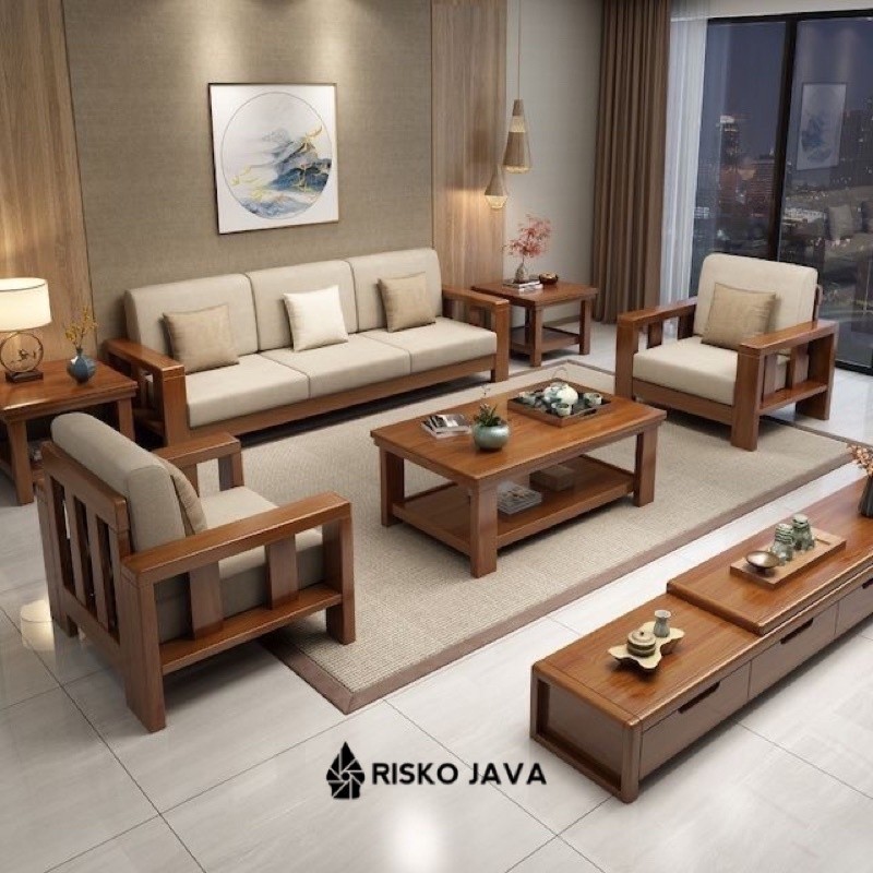 Kursi Tamu Kayu Jati Minimalis / Meja Tamu Jepara