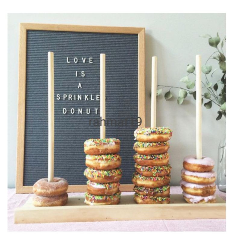 tempat donat isi 1/2/3 box donat / tray donat tatakan kue donat