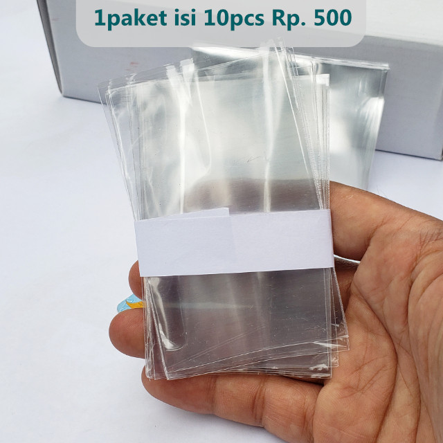 

PLASTIK OPP / Plastik Opp Pembungkus Kartu Id Card Name Tag Ukuran Standar Kartu