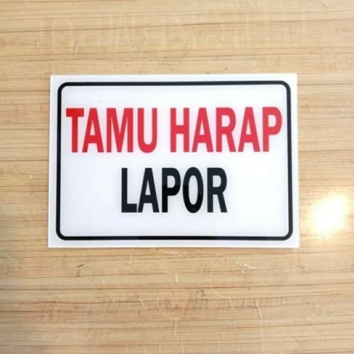 

SIGN ACRILIC TAMU HARAP LAPOR