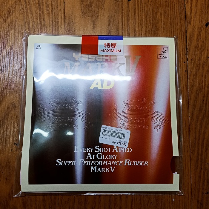 Karet Bet Yasaka MARK V AD (100% ORIGINAL) - Hitam