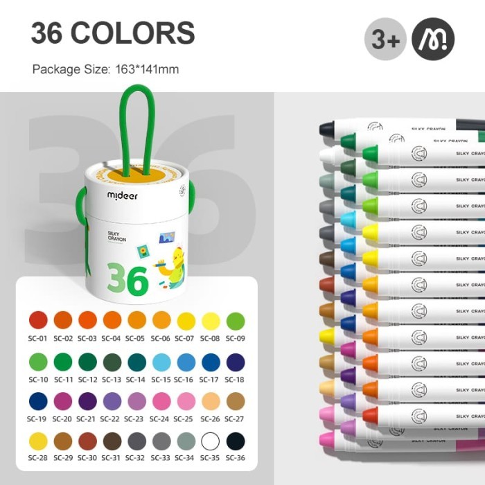 

Andma mideer silky crayon 36 pc
