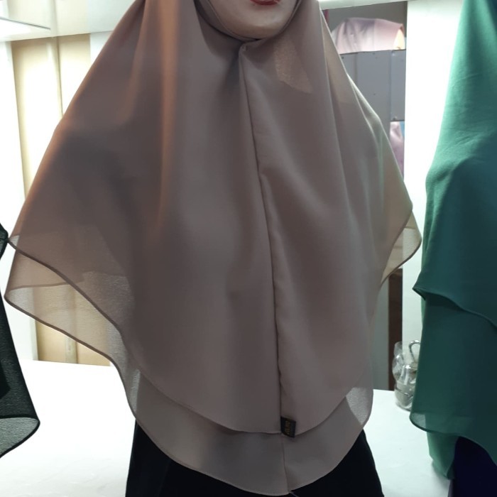 ✨TERLARIS✨ -Khimar Tali Hijab Instant Remaja Ceruti Babydoll 2 Layer Jilbab Mini D