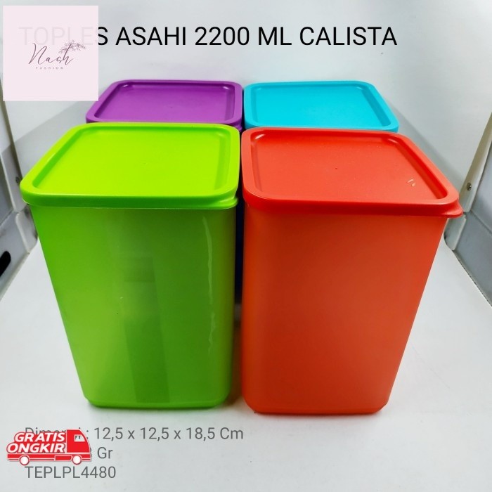 Toples Murah / Toples Plastik Calista Asahi 1000 ml, 1800 ml , 2200ml , 2500 ml Premium Sealware/ to