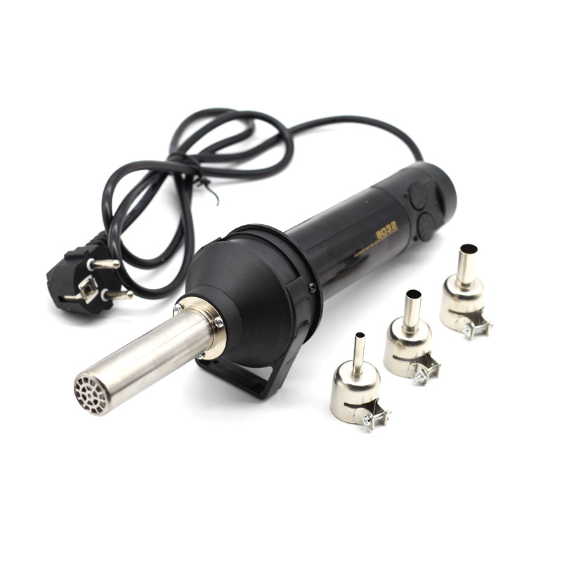 220V Portable BGA Rework Solder Station Hot Air Blower Heat  8032  Hand-held Hot Air  3pcs Nozzle