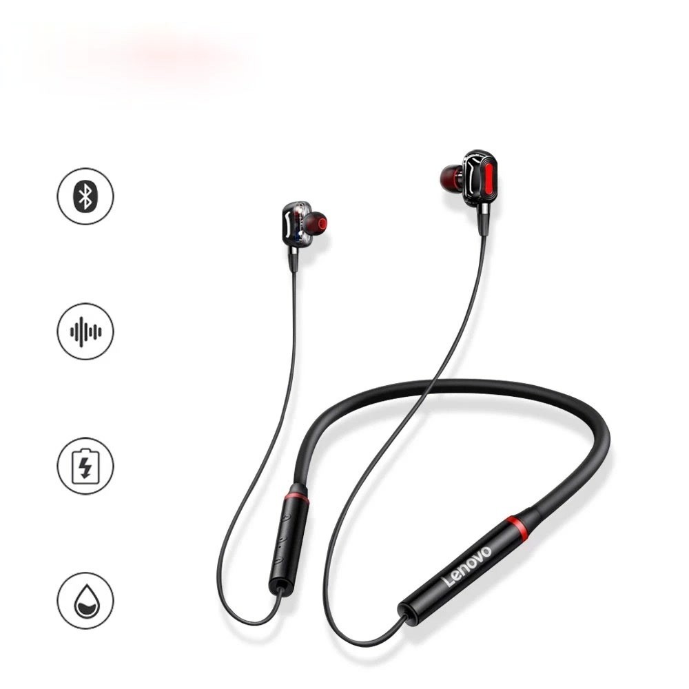 Original Lenovo HE05 Pro TWS Wireless Earphone Bluetooth 5.0 Srts Noise Canceling Neckband Headphone