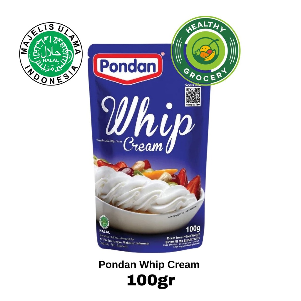 

Pondan Whip Cream 100gr / Pondan