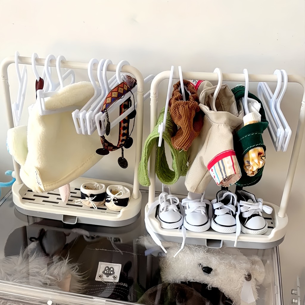 BODBOB LABUBU ✨ Coat Hanger Rak Gantung baju Untk Boneka Ukuran 10-20 cm GANTUNGAN BAJU BONEKA (Hang