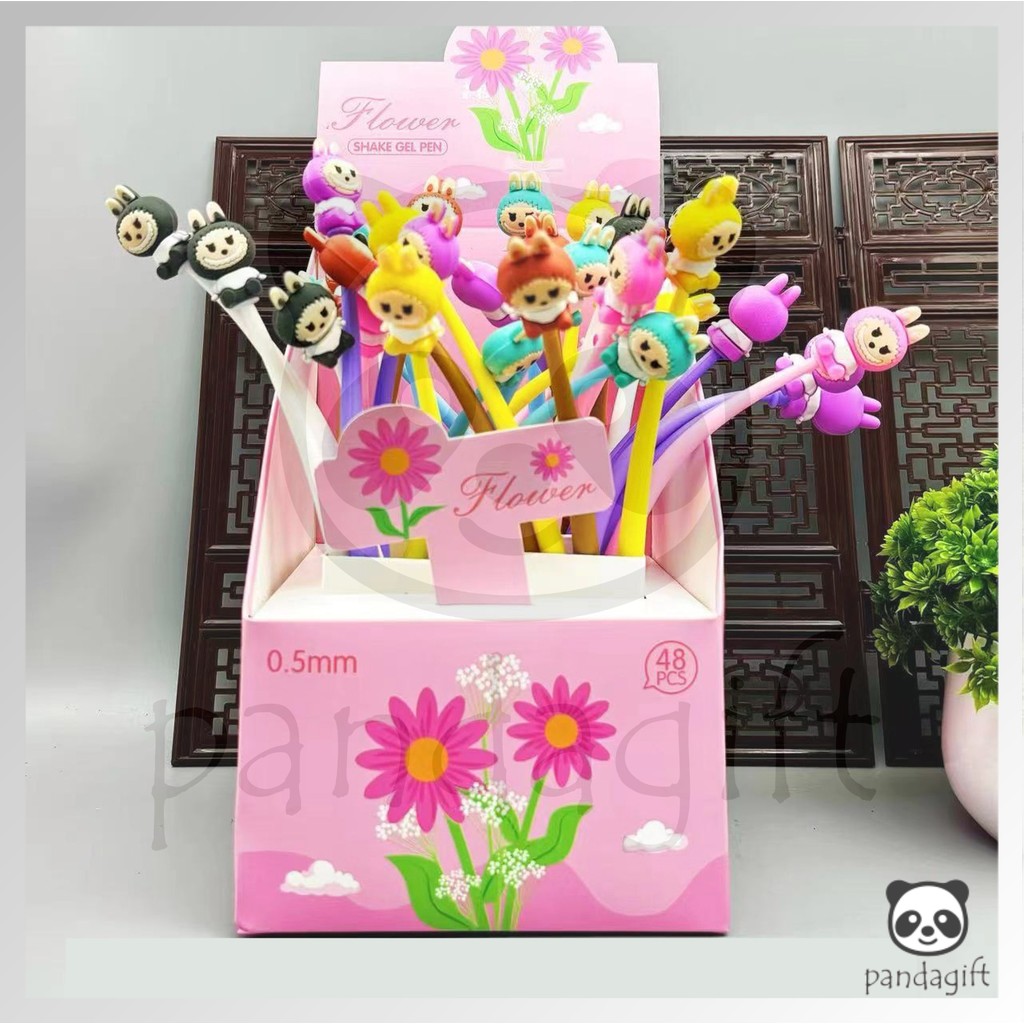 

Pulpen Pena Doodle Head Lentur Karakter Sanrio Labubu Kuromi Lotso Lucu Bisa Goyang - GG0364