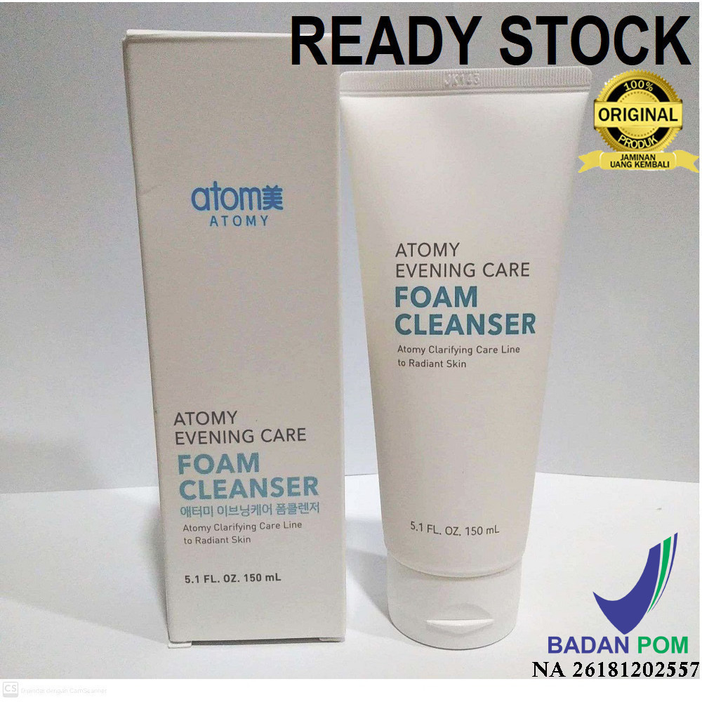 Ready Atomy Evening Care Foam Cleanser BPOM | pembersih wajah | Atomy Foam Cleanser