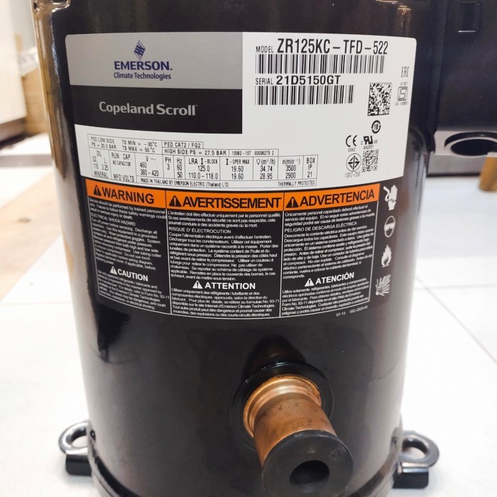 kompresor Copeland ZR125KC-TFD-522 (10pk) original thailand