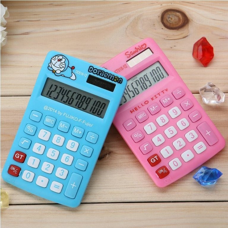 

(3F) KALKULATOR WARNA kalkulator fancy mini karakter motif kartun 12 digit kalkulator serbaguna kalkulator anak sekolah mini kalkulator kantor
