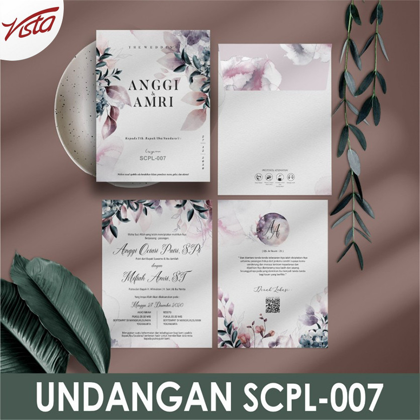 Blangko  griya scpl-007  Wedding Invitation
