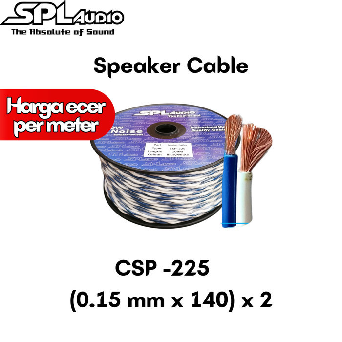 SPL Audio Kabel Speaker Kepang dalam Box CSP-225 Harga per meter
