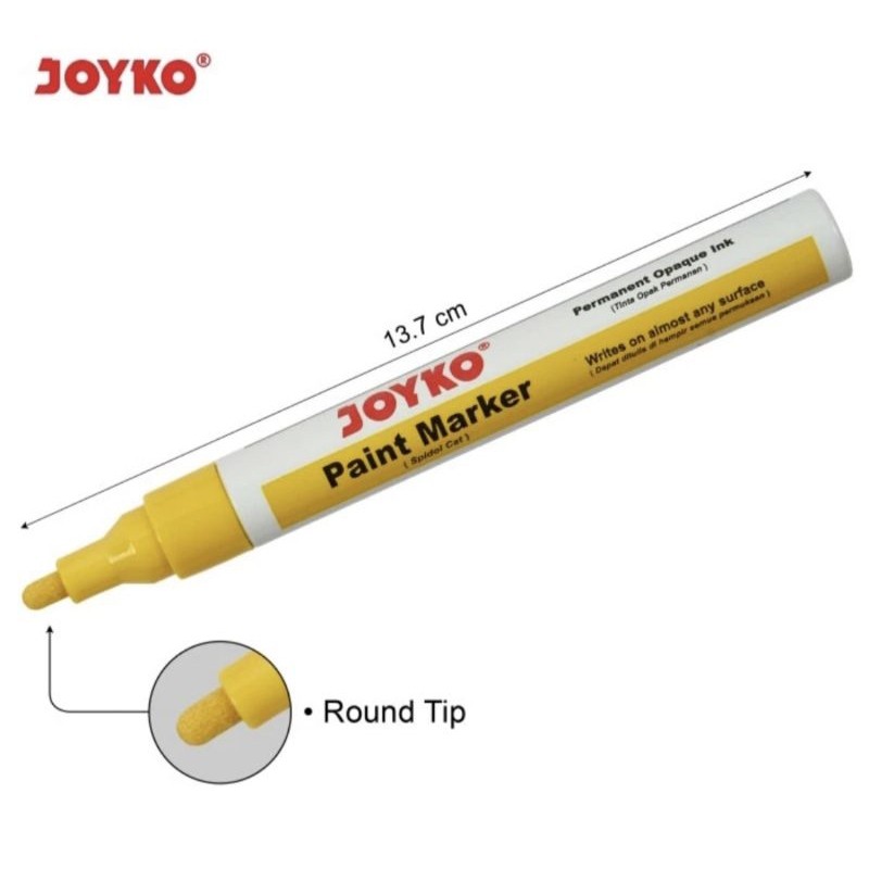 

JAMIN MURAH !!!JOYKO Paint Marker Color Spidol Cat Permanen PTM 37-44 Per Lusin(BISA LANGSUNG ORDER)