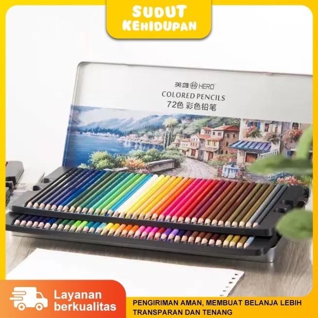

Pensil Warna Pensil Warna Minyak 48/72 Warna Pensil Pewarna Profesional untuk MewarnaiCO