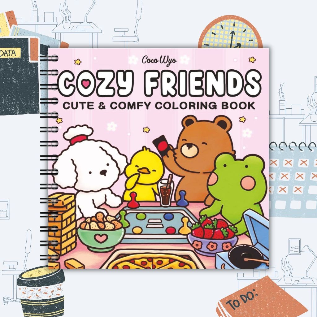 

Cozy Friend Coloring Book Coco Wyo Buku MerwanaiCozy Friend Tebal 200gsmCO