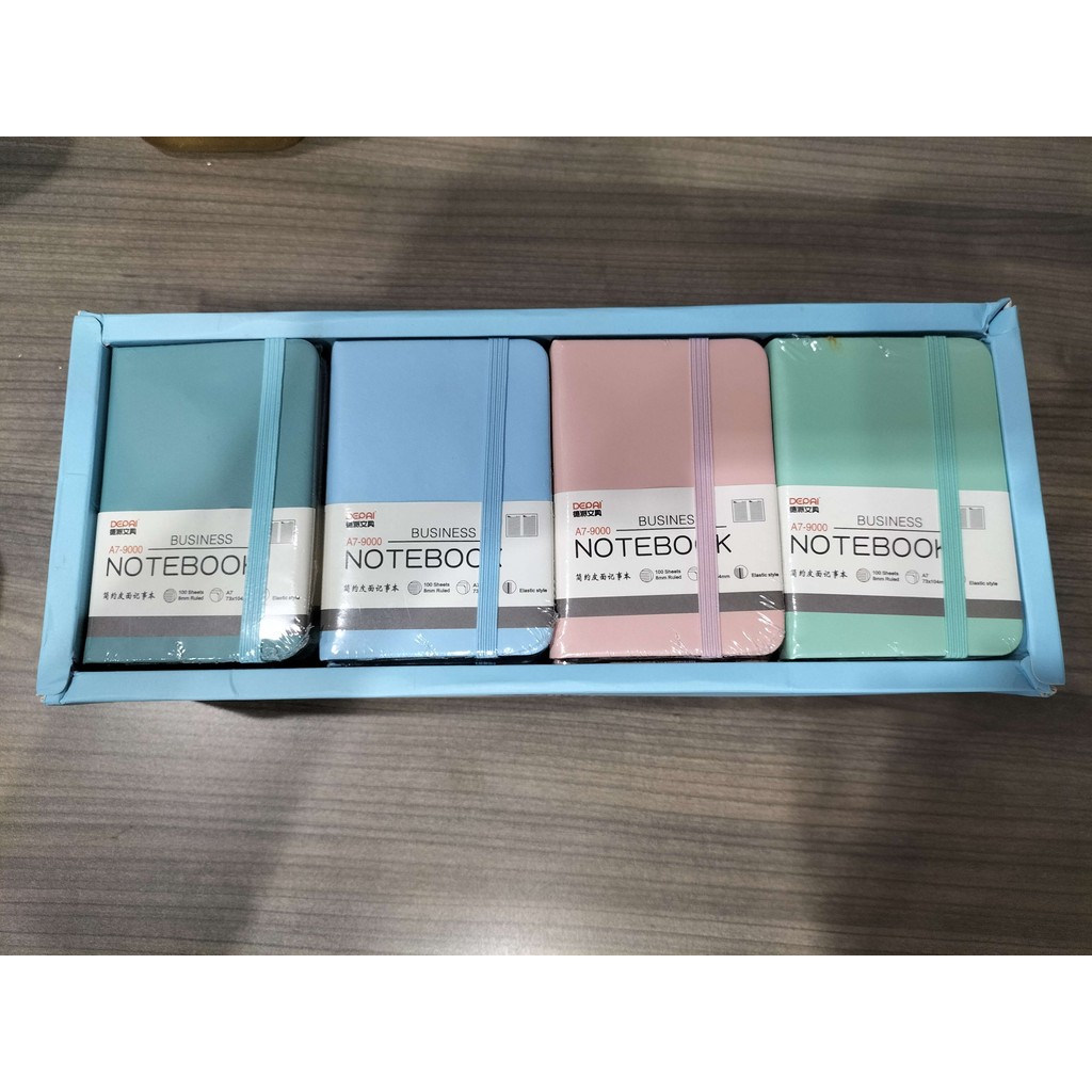 

[PaperNPlay] Notebook Business Warna Tosca - Pink - Hijau - Sky Blue / Notebook Mini / Notebook A7 Bergaris / Notebook Mudah Dibawa