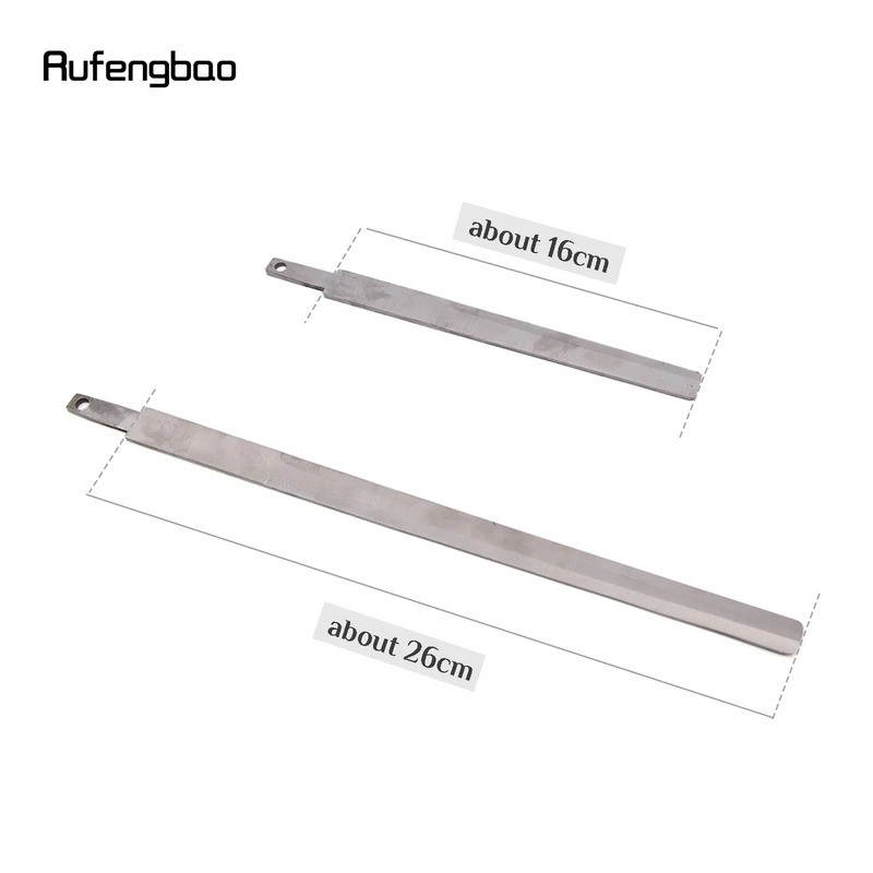 Pedang Tersembunyi Datar dan Tidak Tajam Fungsi Pertahanan Diri Cocok untuk Kepala Tongkat 16cm 26cm