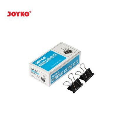 

[KIRIMHARIINI] - Binder Clip / Klip / Penjepit Kertas Joyko 155 / 1 BOX isi 12 PCS