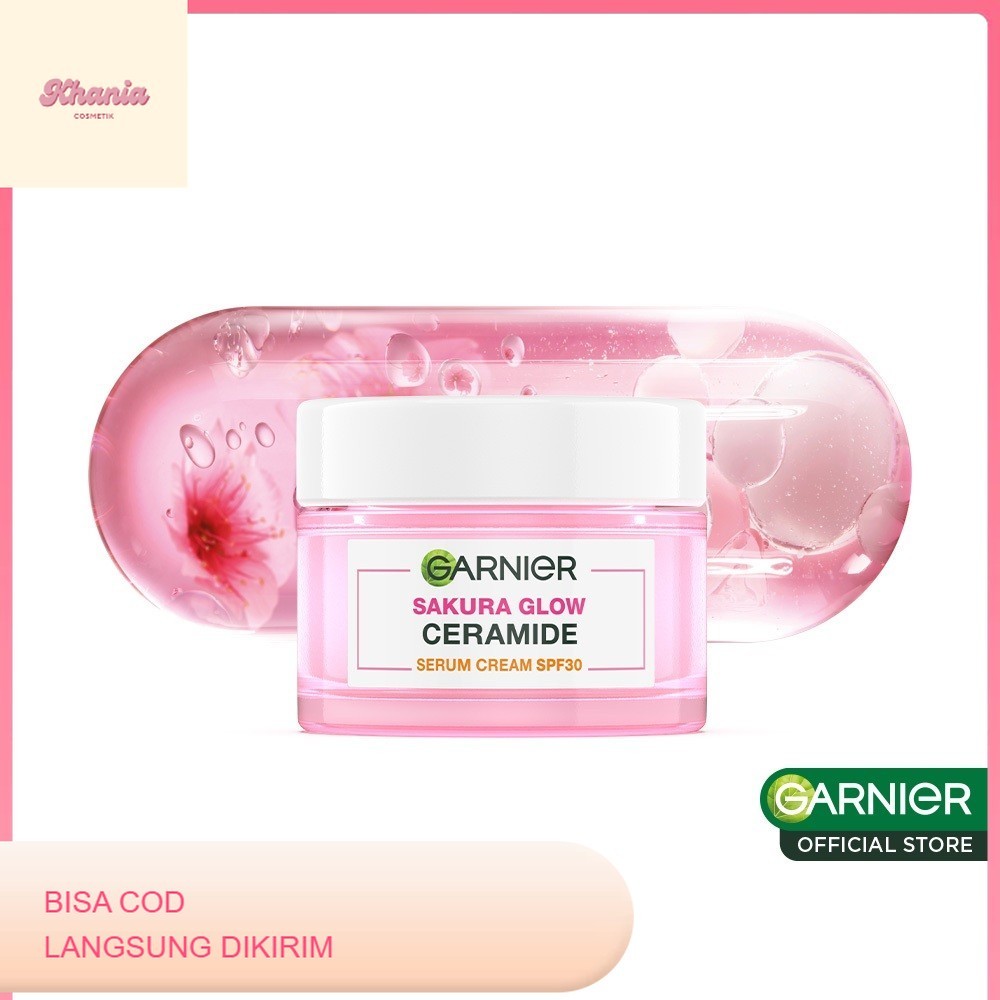 Garnier Sakura Glow Pinkish Radiance Glowing Day Cream SP30 / PA +++ Skin Care - 50ml (Krim Siang Un