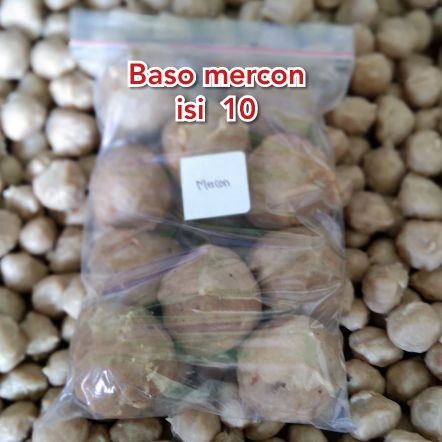 

Bakso Sapi Homemade Isi Urat Mercon (10 pcs)