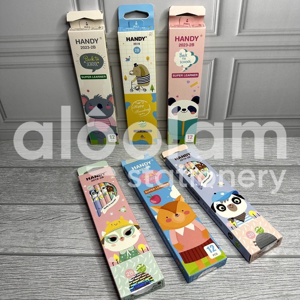 

SELUSIN ( 12 PCS ) Pensil Raut 2B Handy lengkap